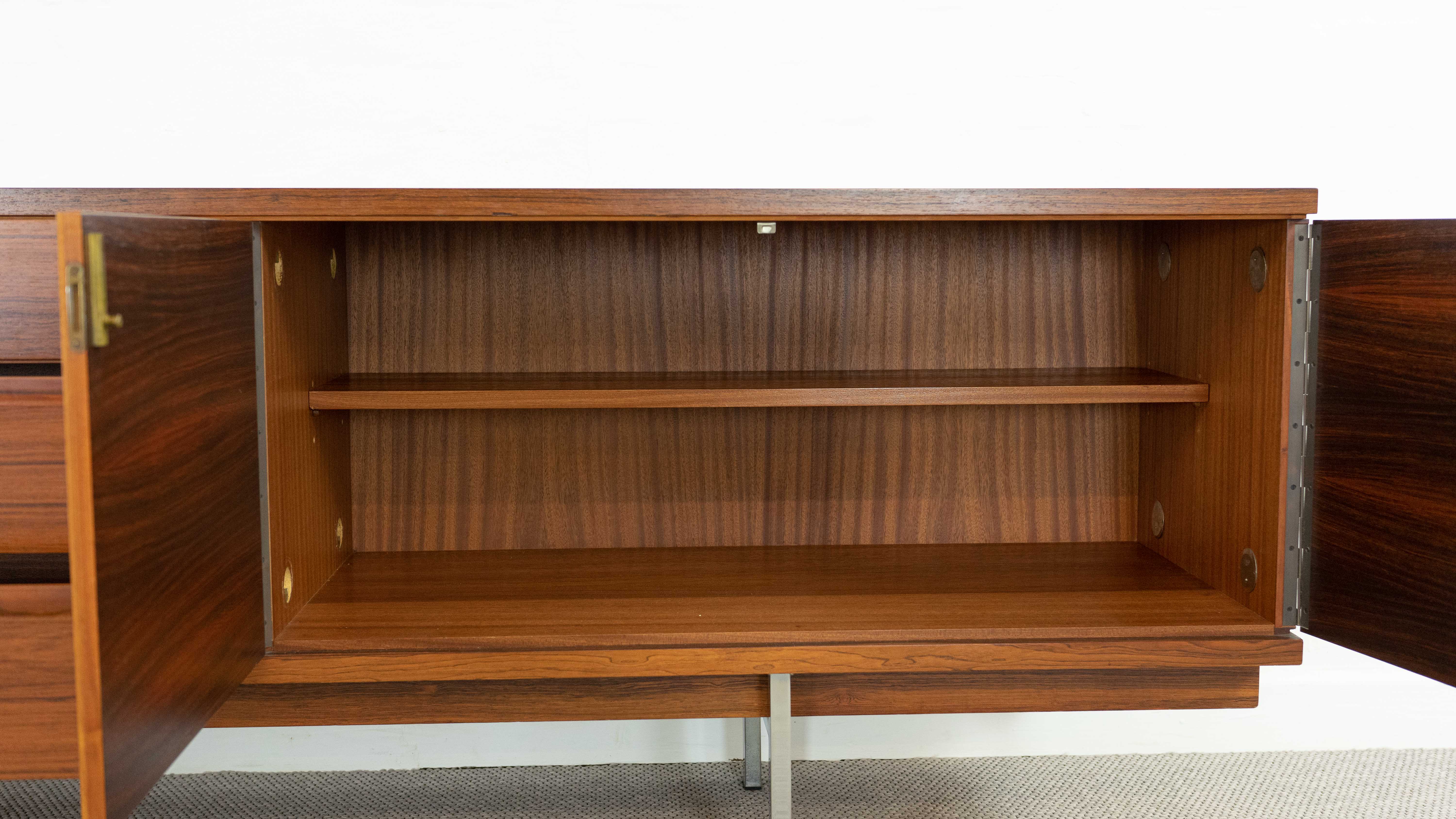 Minimalistic mid century sideboard in rosewood