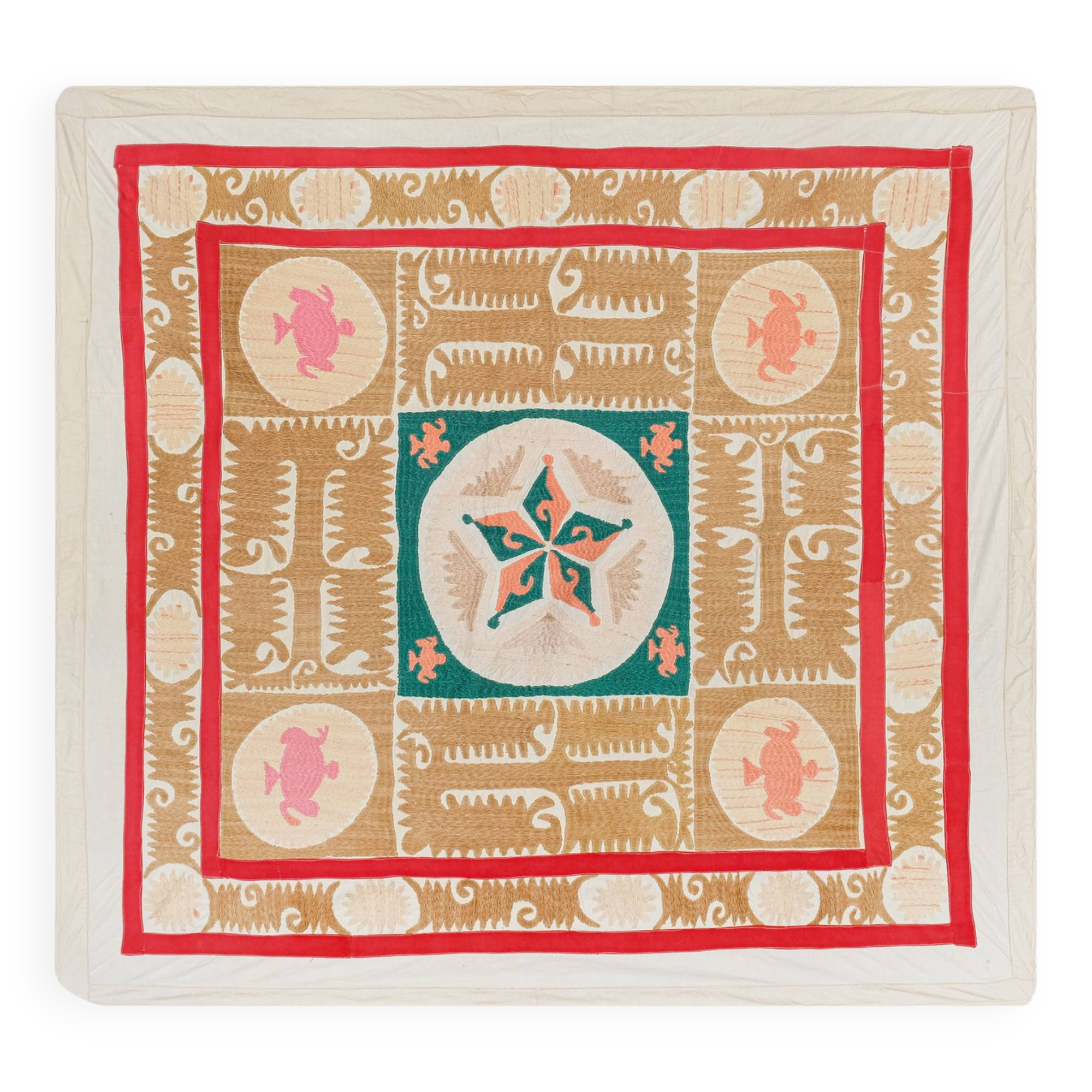 Tapis noué à la main, tapis turc vintage 117x125 cm