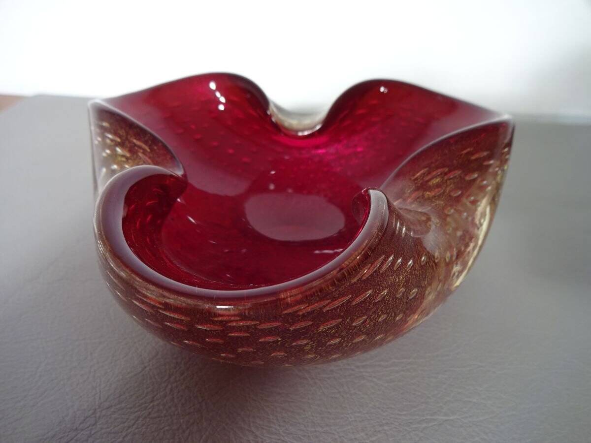Italian Murano Glass Ashtray by Barovier & Toso, 1960s