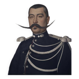 Old portrait - series "The moustached"