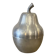 XXL pear ice bucket in silver metal