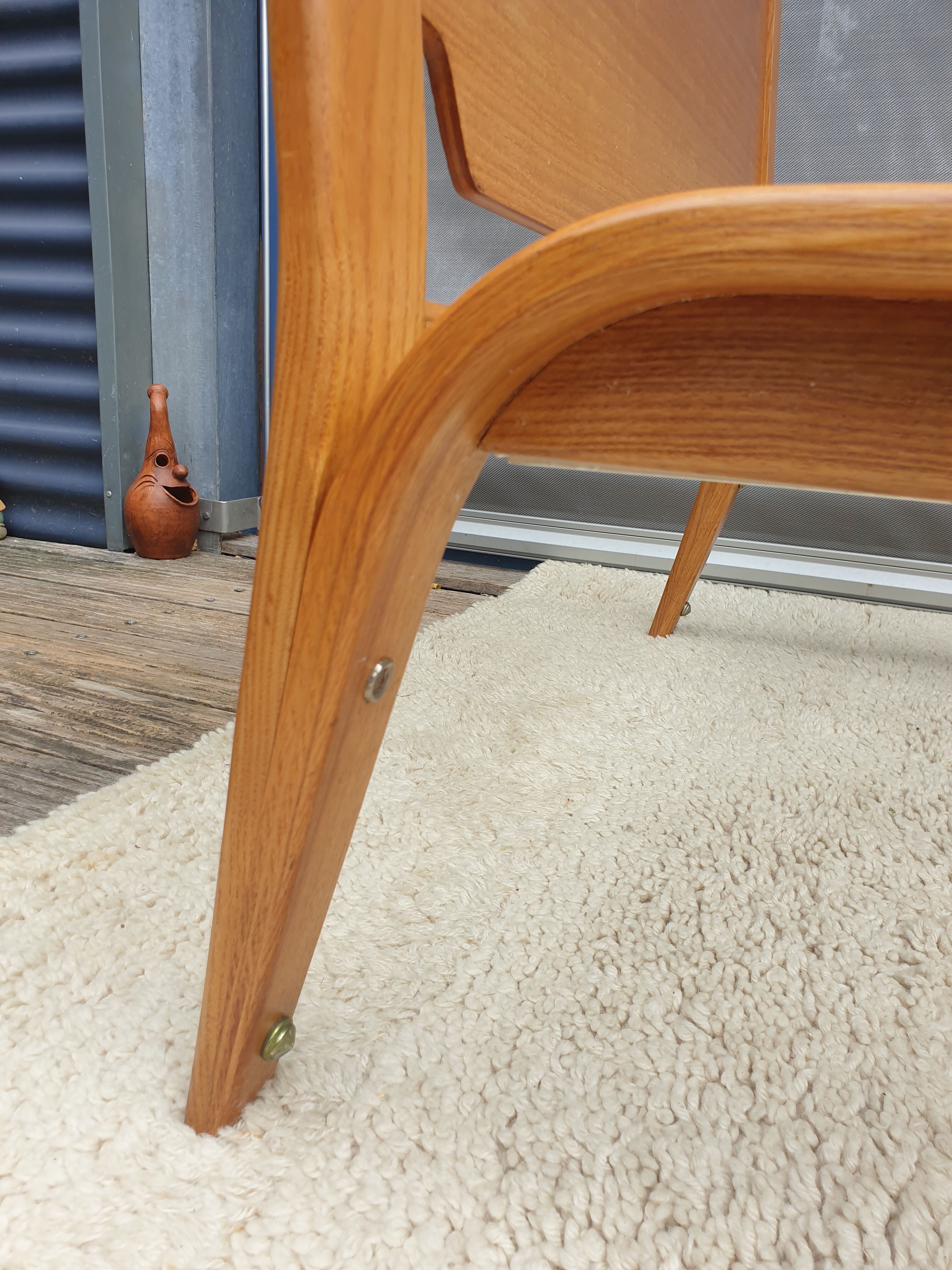 Bow Wood bed 190x80 Daybed Steiner 1950