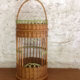 Rattan garden basket-bar