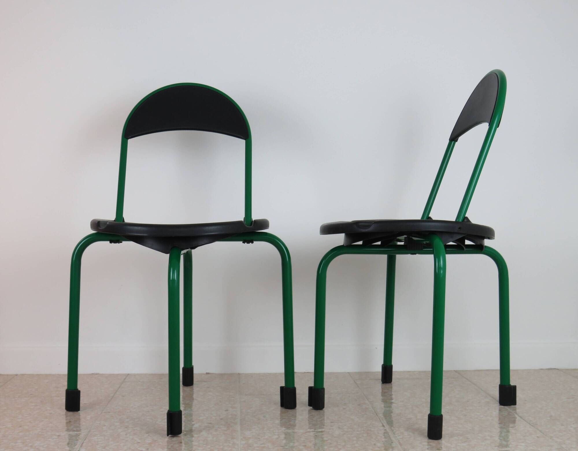 Pair of folding chairs model "Clark" by Lucci and Orlandini for Lamm 1985