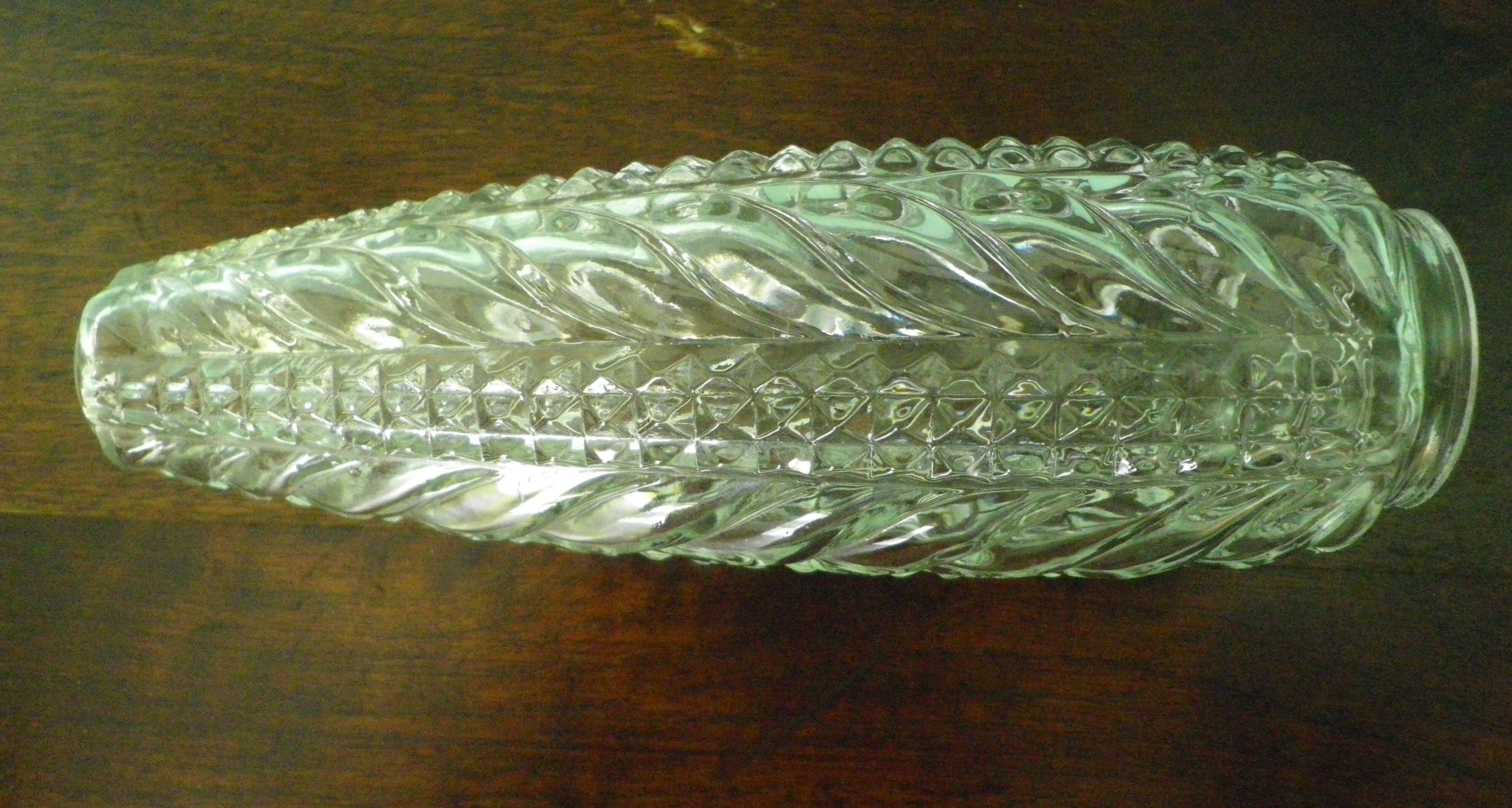 Vintage Glass Moulded Wall Sconces, 1960s, Set of 2