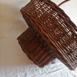 Rattan bottle and glass holder