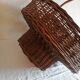 Rattan bottle and glass holder