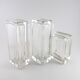 Suite of 3 vase 'centre-of-table' crystal