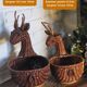 Panier forme cerf