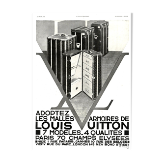 Vintage poster 30s Louis Vuitton 30x40cm frameless