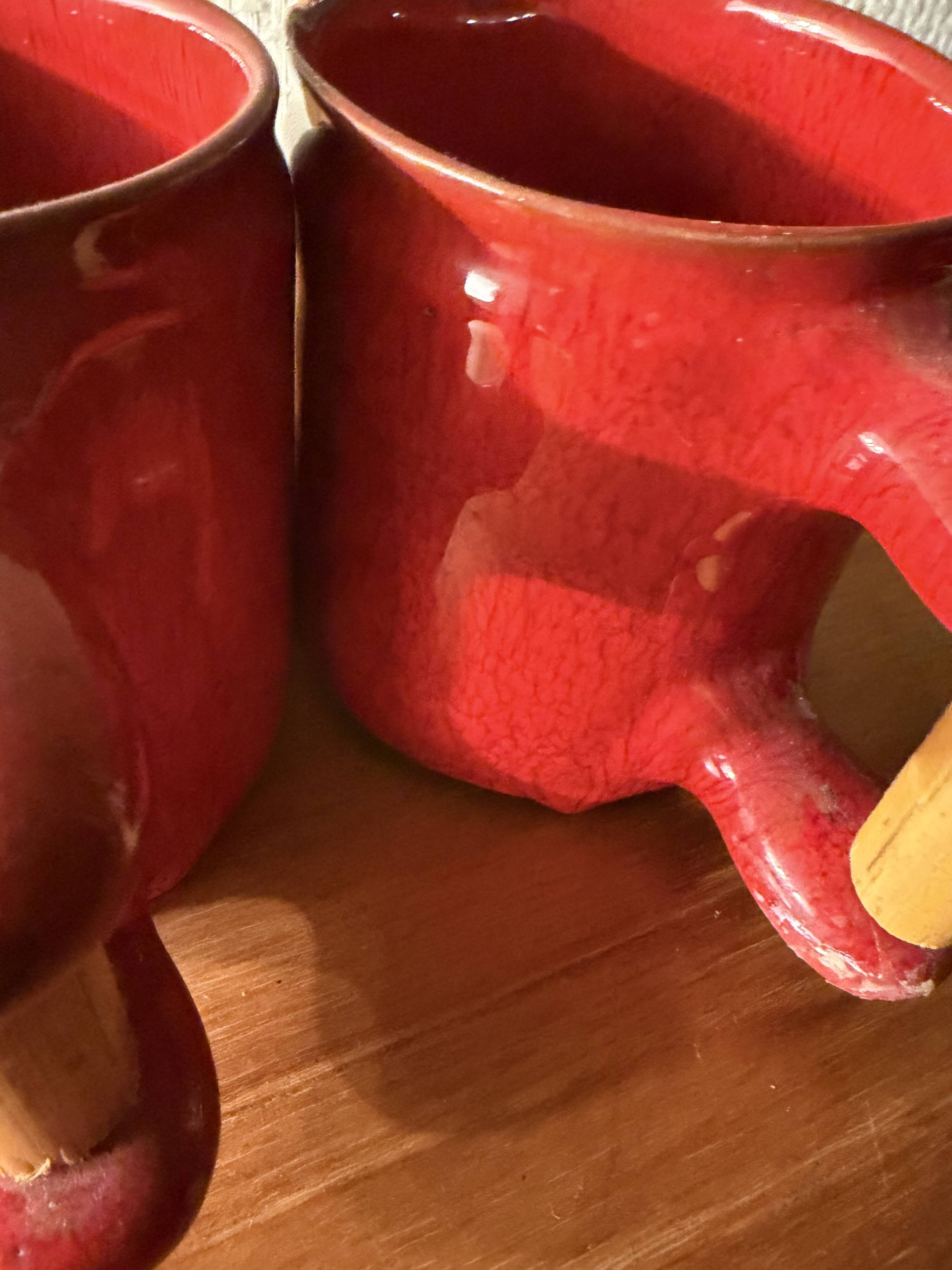 Cloutier Brothers red mugs