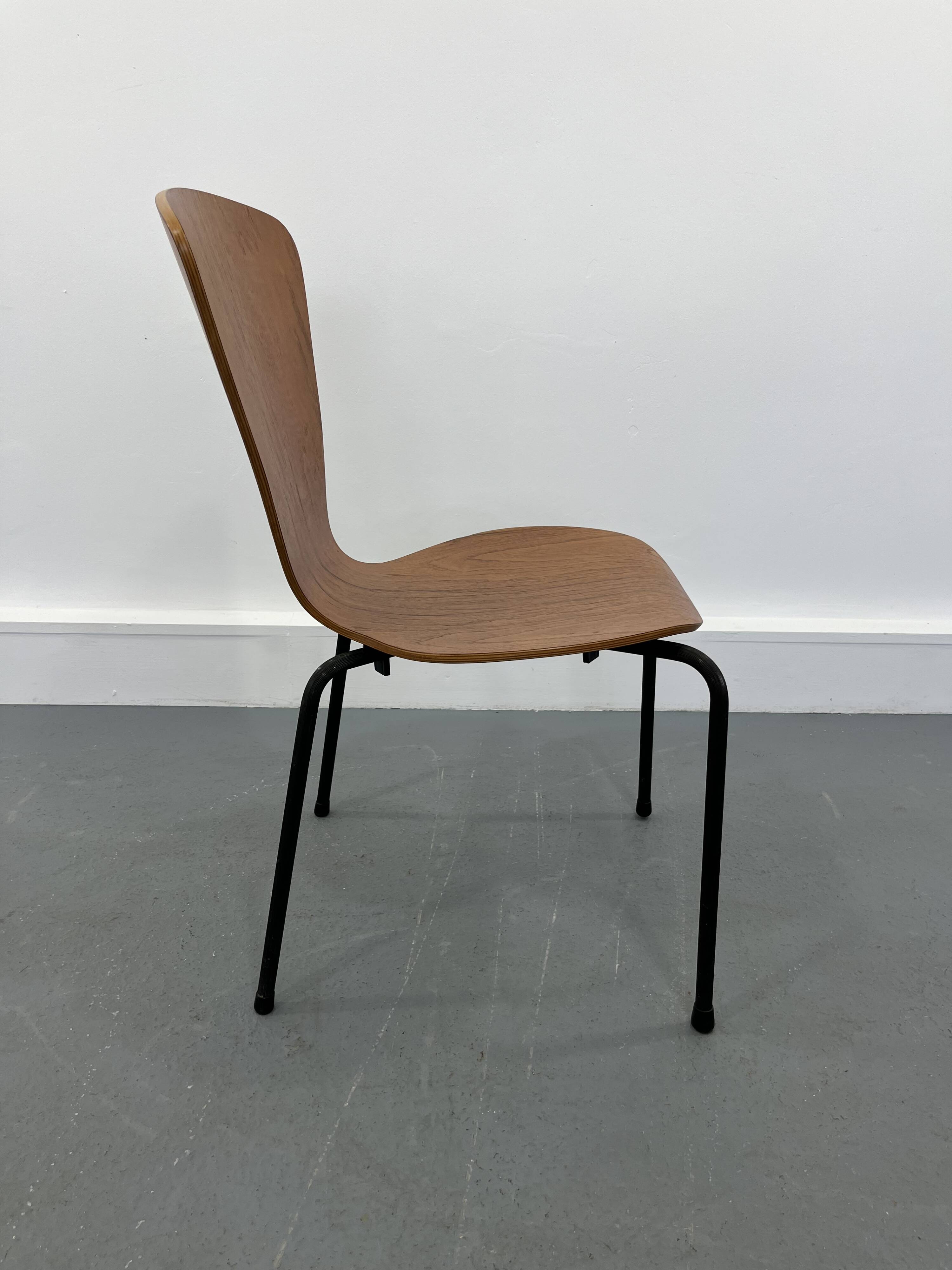 Danish plywood chair, 1970 s