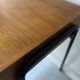 Desk in wood and black metal design 1950