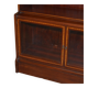 Antique pair of legal bookcases by William Baker Co in hardwood, satin and walnut.