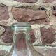 Demijohn in transparent glass, 10-litre capacity, half john