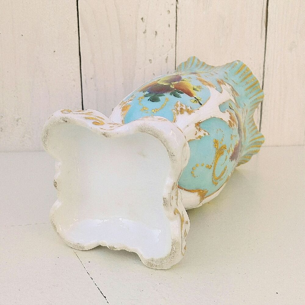 Porcelain vase of Paris gilding and fruit Napoleon III