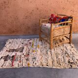 Boujad beige Moroccan rug - 160 x 199 cm