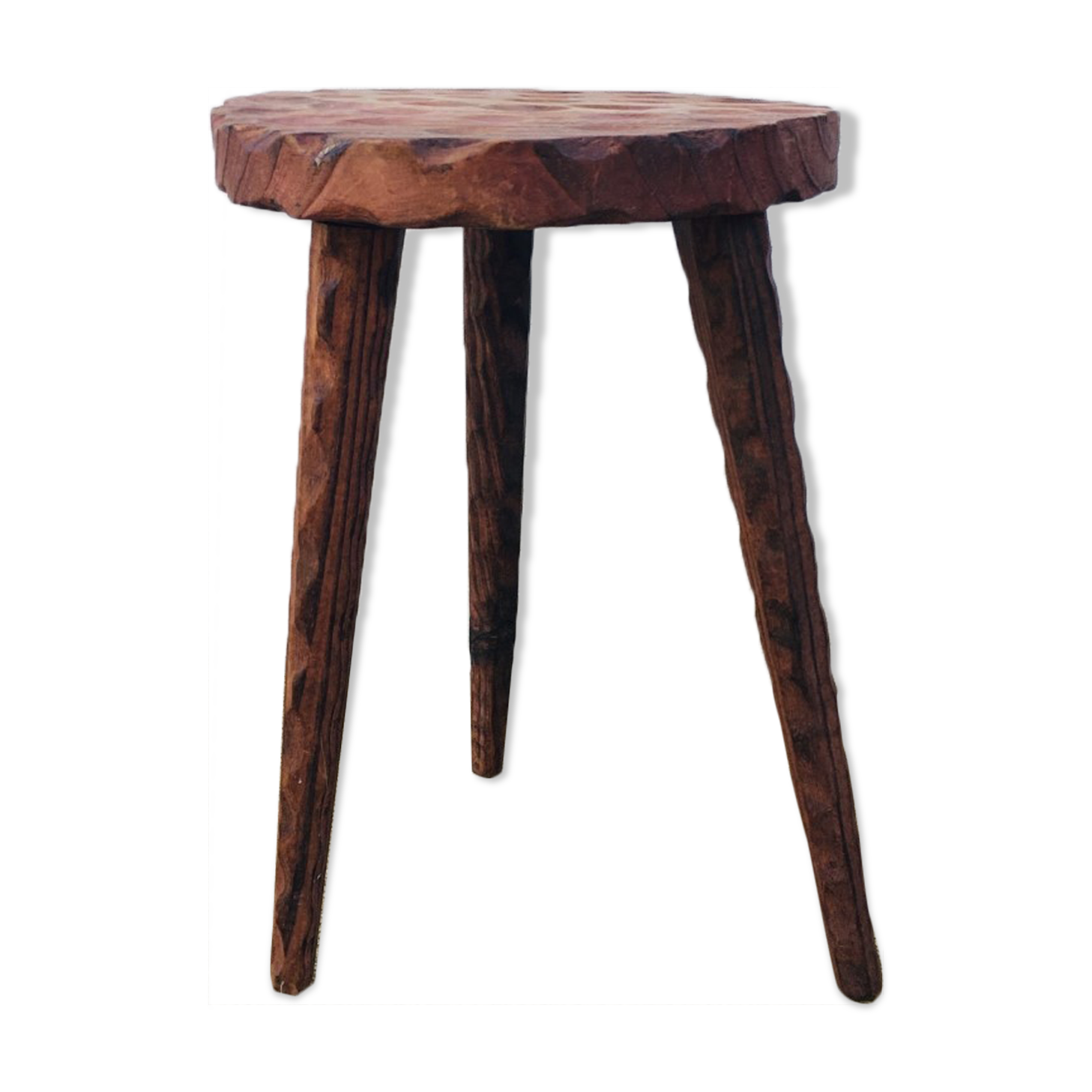 Exotic wood stool tripod