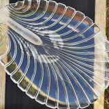 Vintage crystal dish with lobster decor