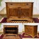 Buffet early 20th century in chestnut wood