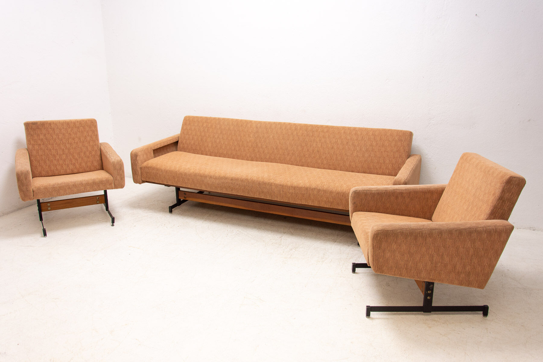 Mid century folding sofabed, 1970´s, Czechoslovakia
