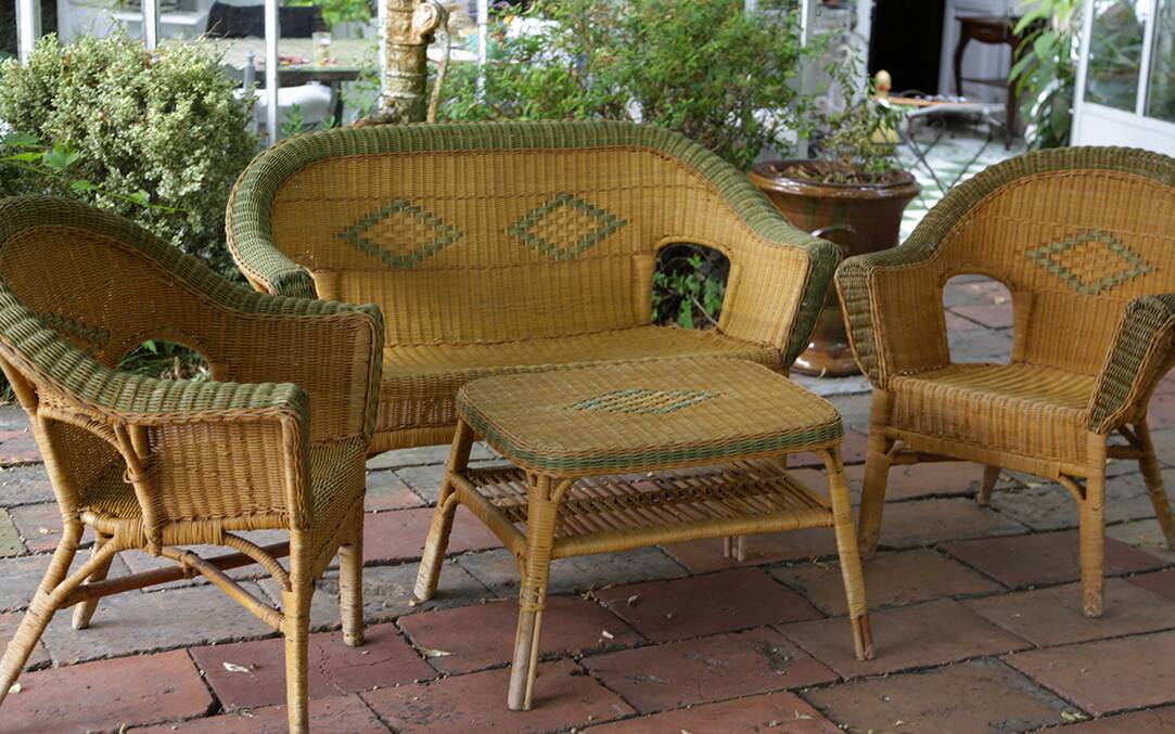 Rattan Garden Furniture, Early 20th Century