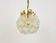 Chandelier en verre cristal floral par Ernst Palme
