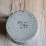 Pichet en grès vintage | Grès de l'Arnon France | Décor floral