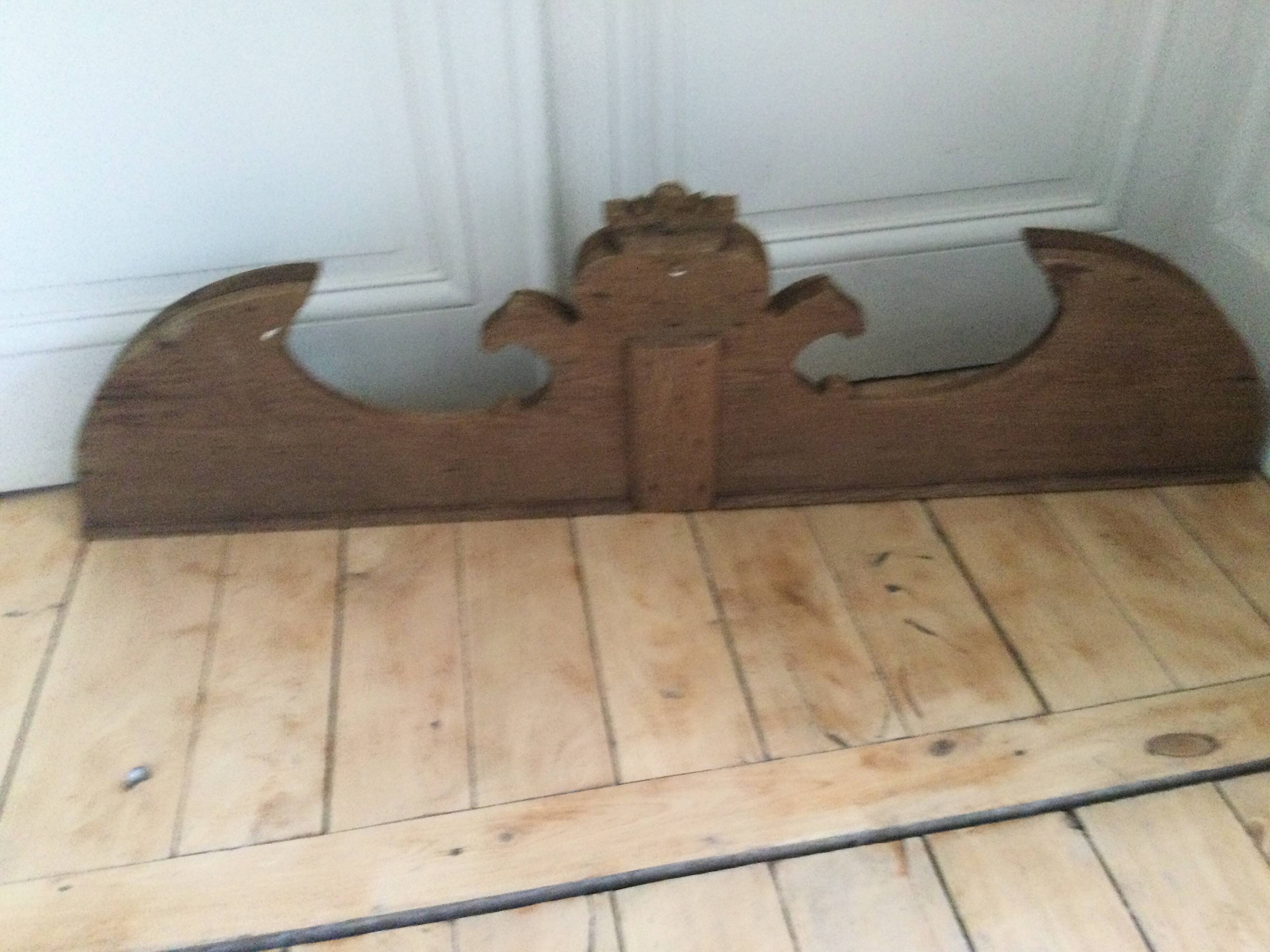 Ancient oak pediment