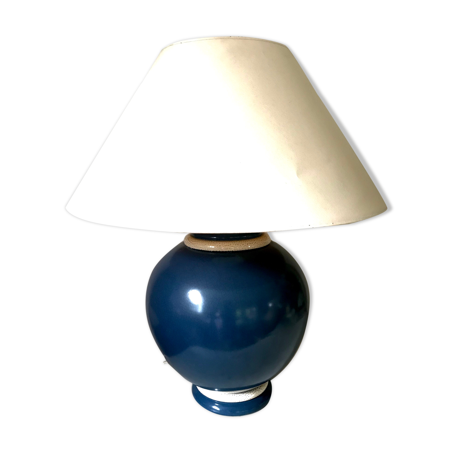 Kostka cracked ceramic lamp