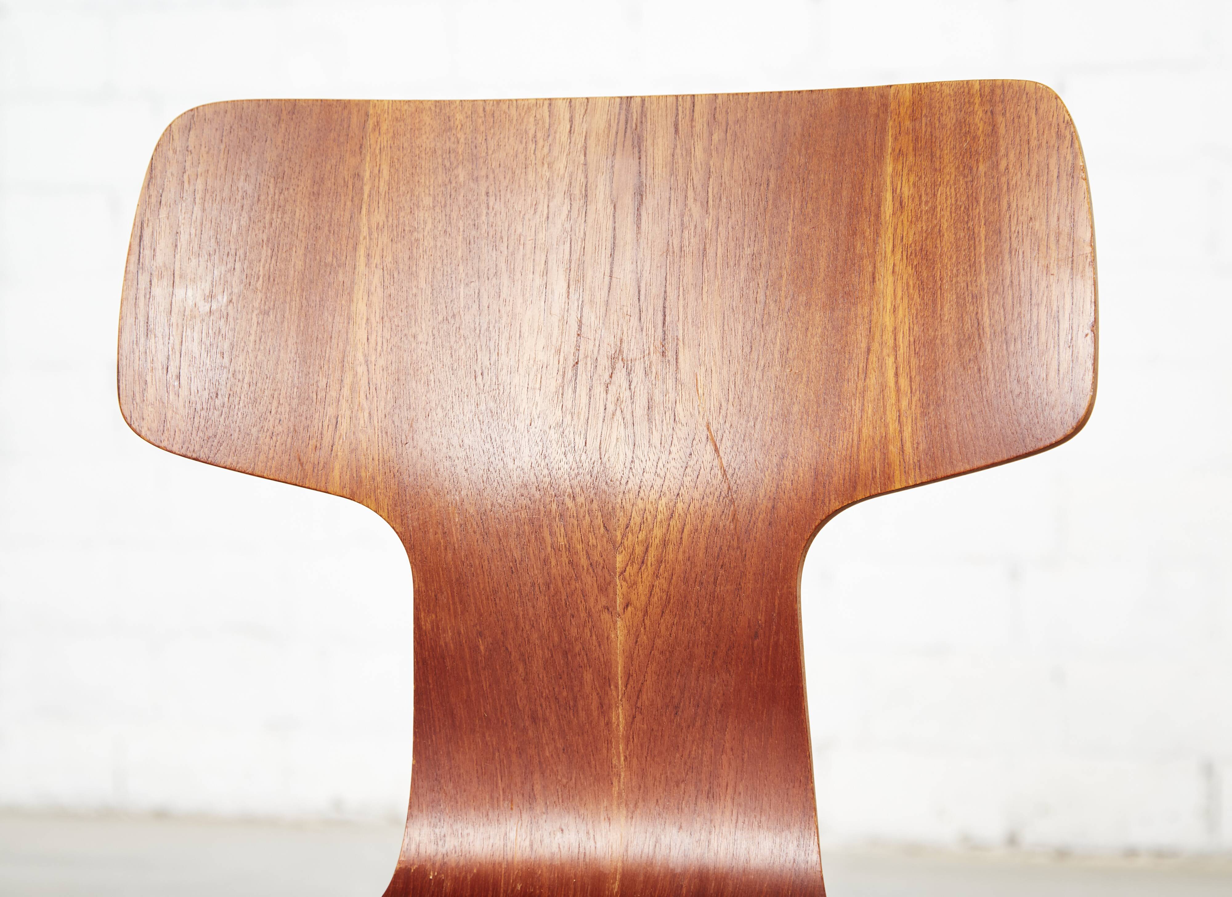 Chaise Hammer 3103 d'Arne Jacobsen pour Fritz Hansen I Ensemble de quatre