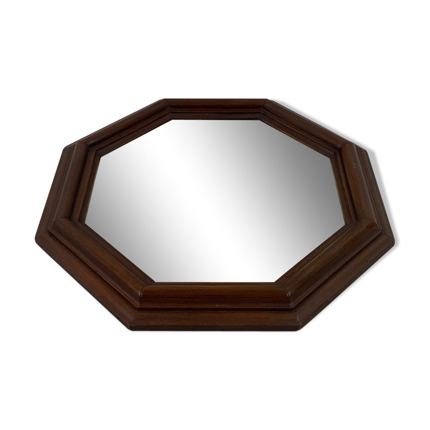 Octagonal rustic mirror