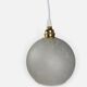 Small speckled frosted glass ball pendant – 1970s