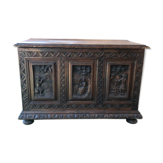 Small old chest of medieval style