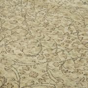 Handwoven vintage anatolian beige carpet 188 cm x 296 cm