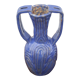 Vase in brutalist blue glazed terracotta 70