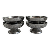 Stainless steel ice cream cups in a box