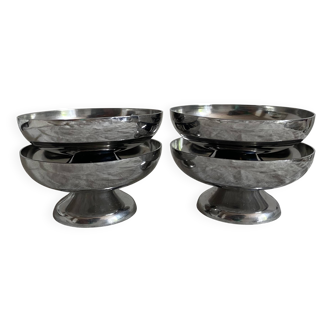 Stainless steel ice cream cups in a box