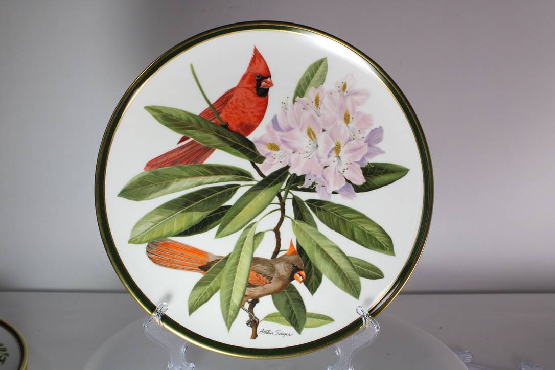 12 assiettes "oiseaux chanteurs du monde", Franklin Wedgwood Singer Arthur 1977