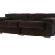Sofa "Erasmo" by Tobia Scarpa for B&B Italia, Brown Ribbed Velvet, 1970's