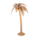 Rattan coconut floor lamp