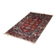 Vintage Red Hand-Woven Oriental Afghan Rug, 1970s