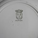 lot 5 assiettes plates faïence St Amand antique french flate plates 30s
