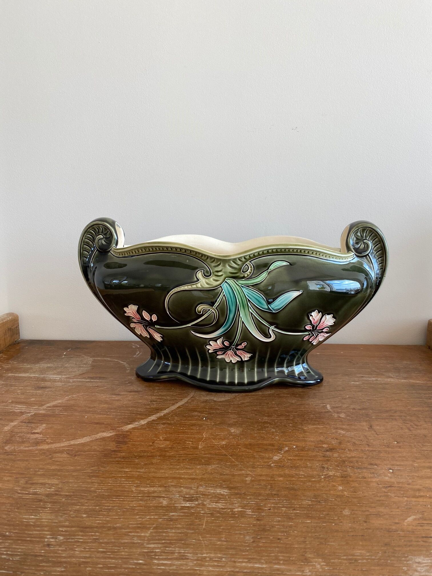 Antique ceramic planter