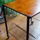 table roulante porte vinyles vintage des années 60 dessus bois