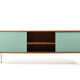 Heinrich Roepstorff Teak and Colored Doors Sideboard 1950s