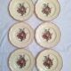 Assiettes plates Digoin Sarreguemines Modèle Lorraine