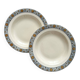 2 “Lamartine” ironstone soup plates from Salins