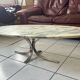 Vintage surf-style coffee table marble Osvaldo Borsani