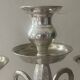 52cm silver-plated metal chandelier